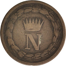 ITALIAN STATES, KINGDOM OF NAPOLEON, 10 Centesimi, 1810, Milan, VF(30-35)