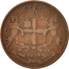 INDIA-BRITISH, 1/4 Anna, 1858, VF(30-35), Copper, KM:463.1