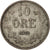 Moneta, Svezia, Oscar II, 10 Öre, 1875, Stockholm, MB+, Argento, KM:737