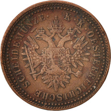 Moneda, Austria, Franz Joseph I, Kreuzer, 1851, Vienne, MBC, Cobre, KM:2185