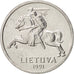 Lithuania, Centas, 1991, MS(65-70), Aluminum, KM:85