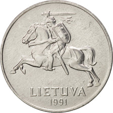 Münze, Lithuania, 2 Centai, 1991, STGL, Aluminium, KM:86