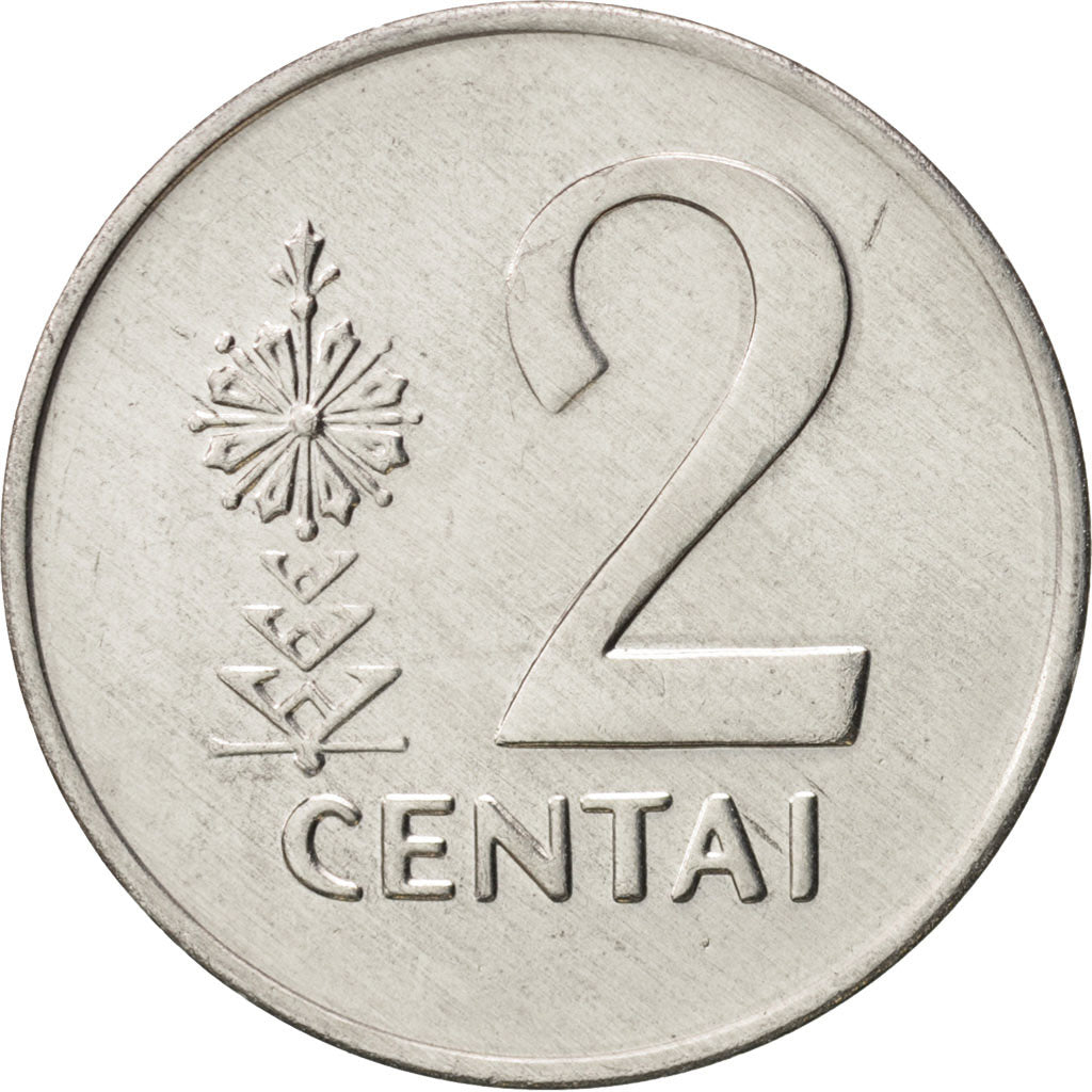 Coin, Lithuania, 2 Centai, 1991, MS(65-70), Aluminum, KM:86