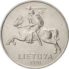 Münze, Lithuania, 5 Centai, 1991, STGL, Aluminium, KM:87