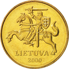 Moneta, Litwa, 50 Centu, 2000, MS(65-70), Mosiądz niklowy, KM:108