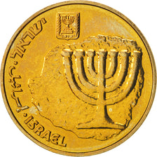 Munten, Israël, 10 Agorot, FDC, Aluminum-Bronze