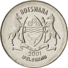 Coin, Botswana, 50 Thebe, 2001, British Royal Mint, MS(64), Nickel plated steel