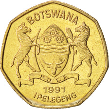 Botsuana, Pula, 1991, British Royal Mint, SC, Níquel - latón, KM:24