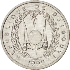Coin, Djibouti, Franc, 1999, Paris, MS(65-70), Aluminum, KM:20