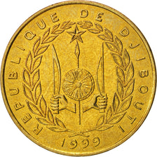 Monnaie, Djibouti, 20 Francs, 1999, Paris, FDC, Aluminum-Bronze, KM:24