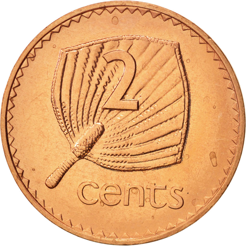 Monnaie, Fiji, Elizabeth II, 2 Cents, 2001, SPL, Copper Plated Zinc, KM:50a