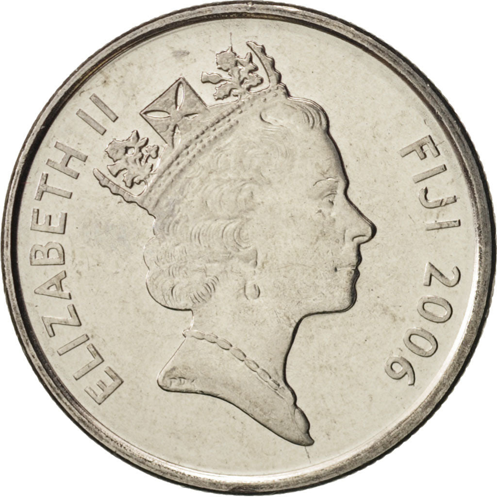 Moneta, Figi, Elizabeth II, 5 Cents, 2006, FDC, Acciaio placcato nichel, KM:51a