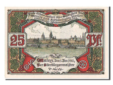 Germany, Mainz Stadt, 25 Pfennig, 1921, UNC(60-62), Mehl #860.1b