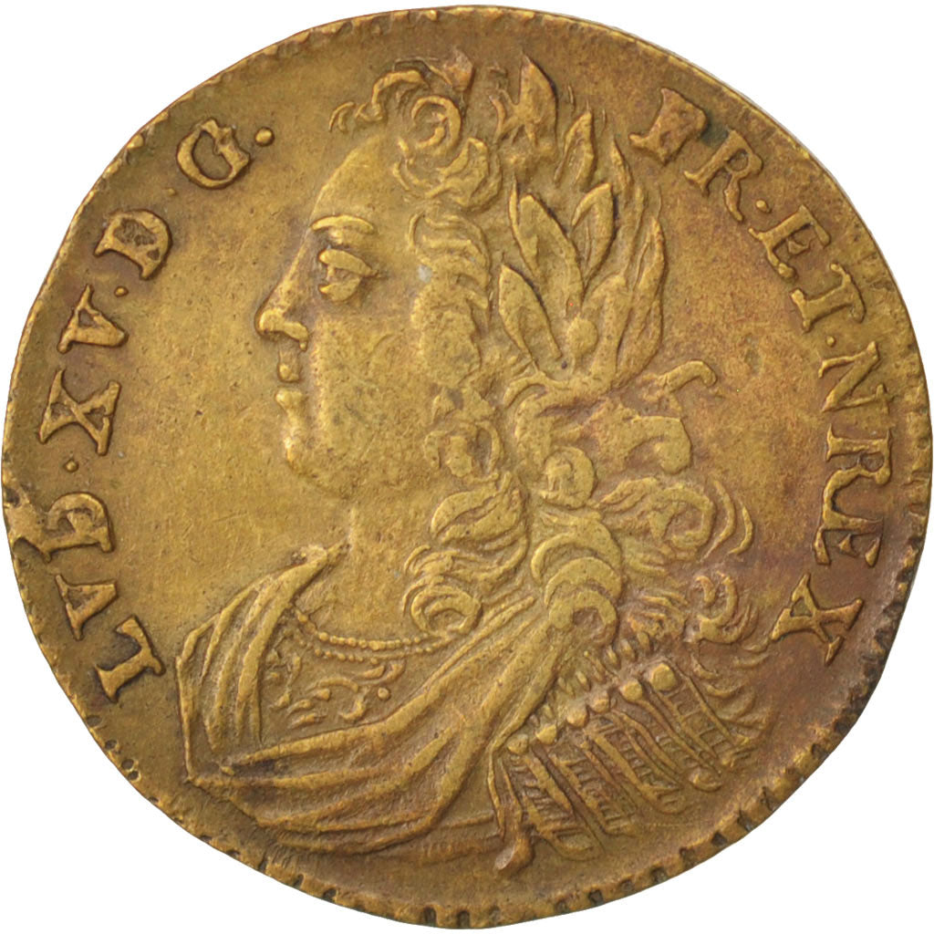 Frankrijk, Token, Royal, La Paix, Louis XV, ZF+, Tin, Feuardent:13223