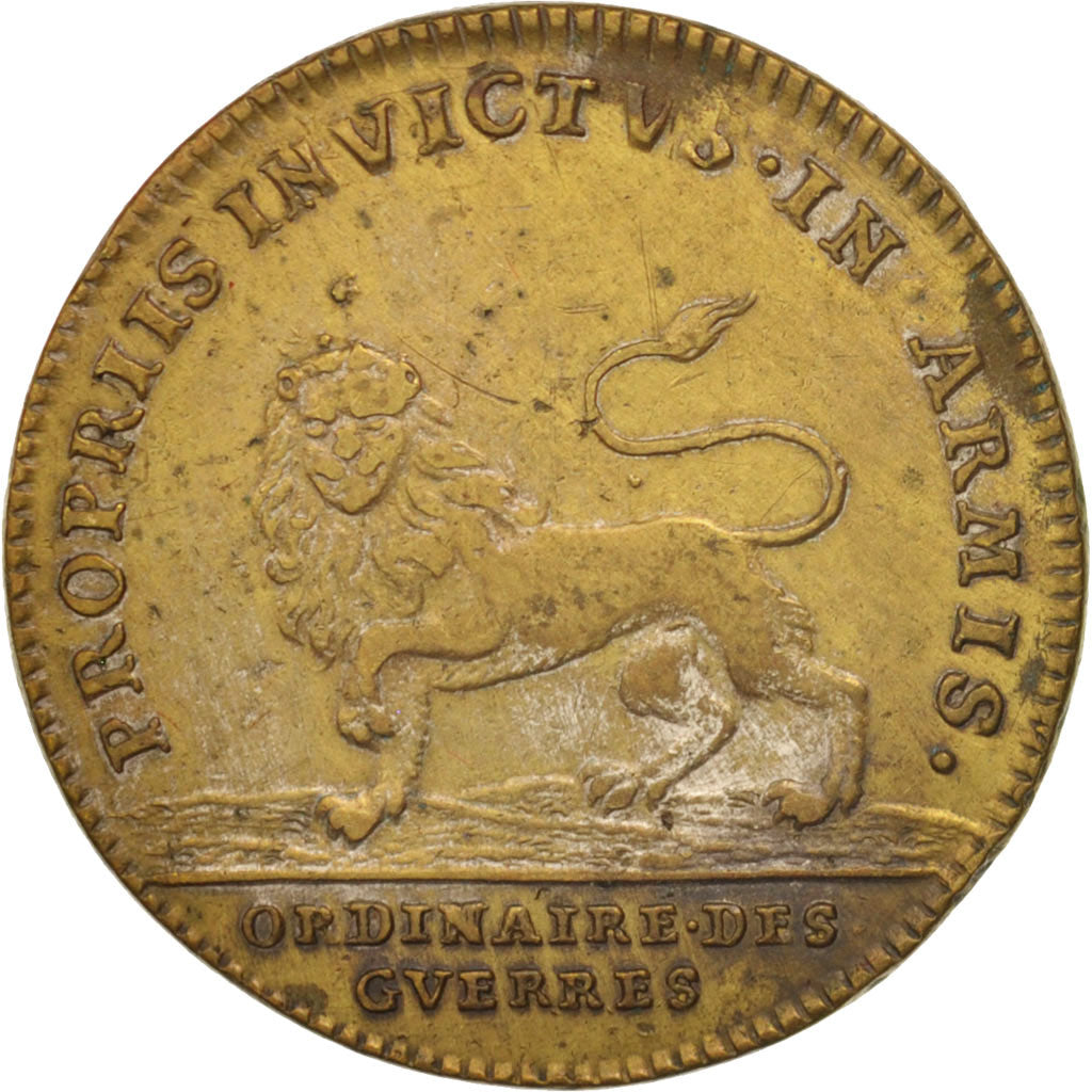 Francia, Token, Royal, Ordinaire des Guerres, Louis XIV, BB+, Ottone