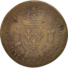 France, Jeton, Royal, Chambre des Comptes, Charles IX, 1570, B+, Laiton