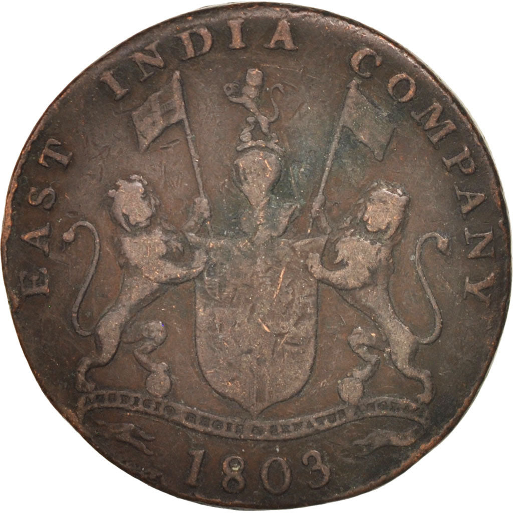 Coin, INDIA-BRITISH, MADRAS PRESIDENCY, 20 Cash, 1803, Soho Mint, Birmingham