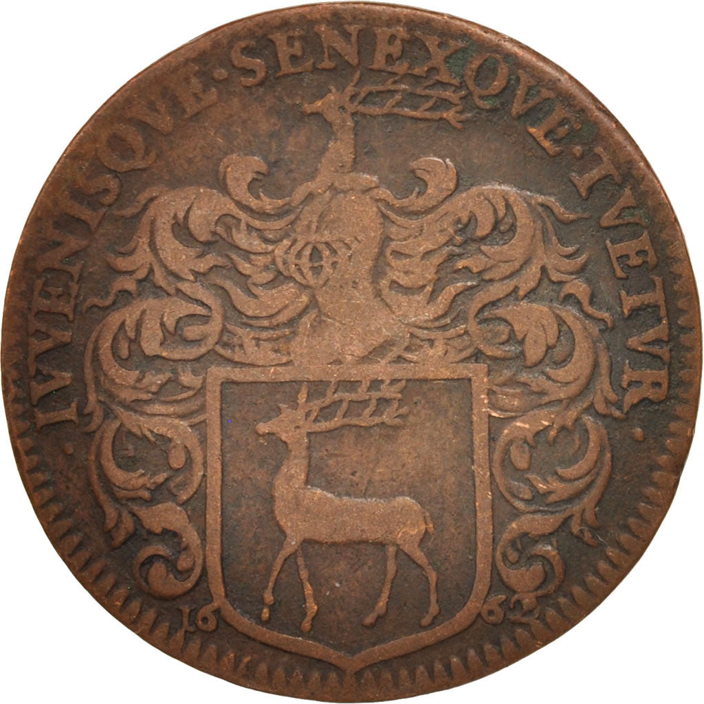 France, Token, Royal, Maire de Dijon, Jacques de Frasans, 1662, EF(40-45)