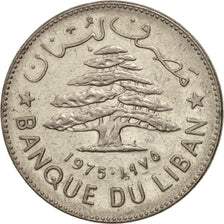 Moneda, Líbano, Livre, 1975, MBC+, Níquel, KM:30
