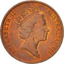 Coin, Australia, Elizabeth II, Cent, 1989, AU(55-58), Bronze, KM:78