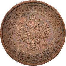 Coin, Russia, Nicholas II, 2 Kopeks, 1913, Saint-Petersburg, VF(30-35), Copper