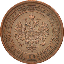 Russia, Nicholas II, Kopek, 1879, Saint-Petersburg, EF(40-45), Copper, KM:9.2