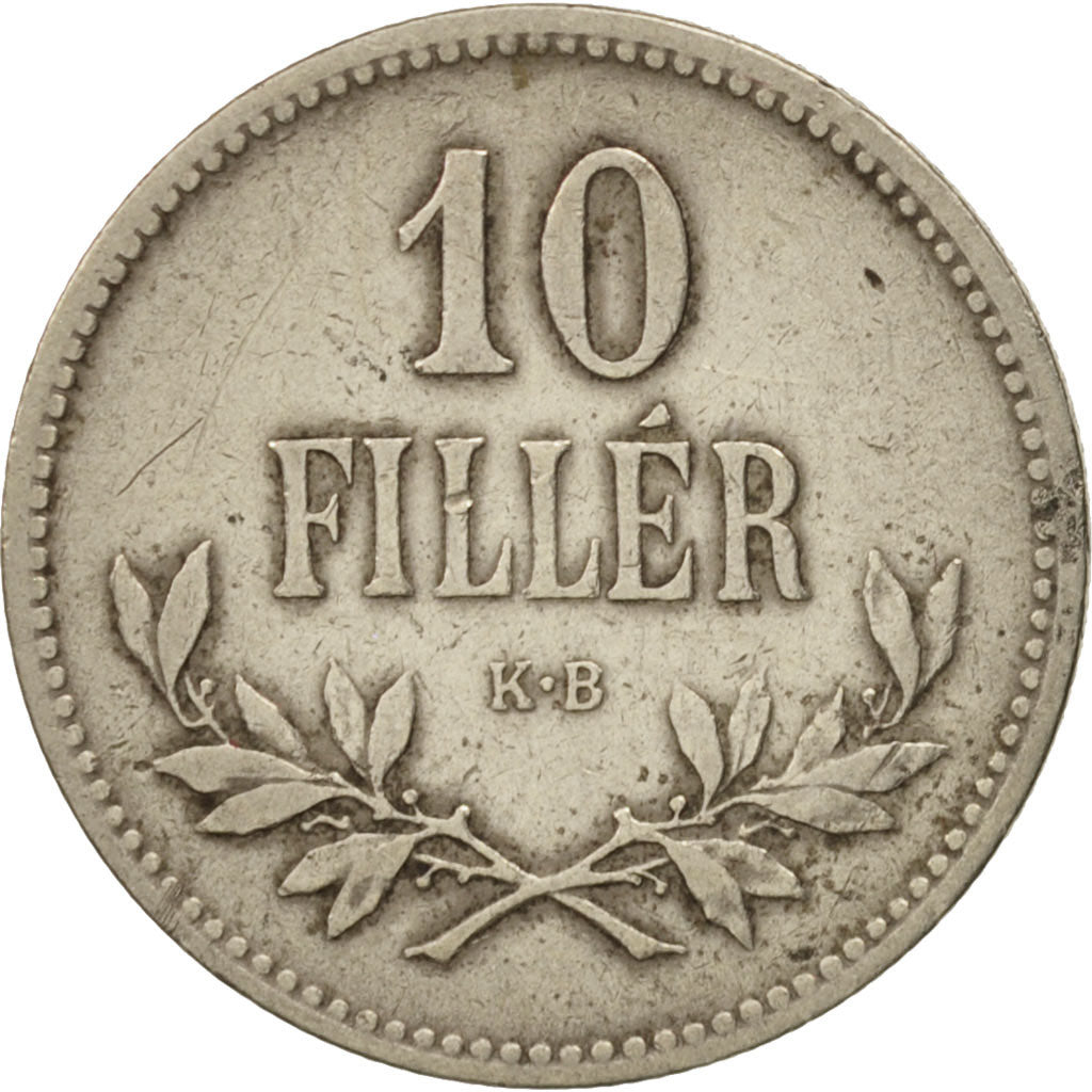 Coin, Hungary, Franz Joseph I, 10 Filler, 1915, Kormoczbanya, VF(30-35)