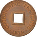 Coin, FRENCH COCHIN CHINA, 2 Sapeque, 1879, Paris, AU(55-58), Bronze, KM:2
