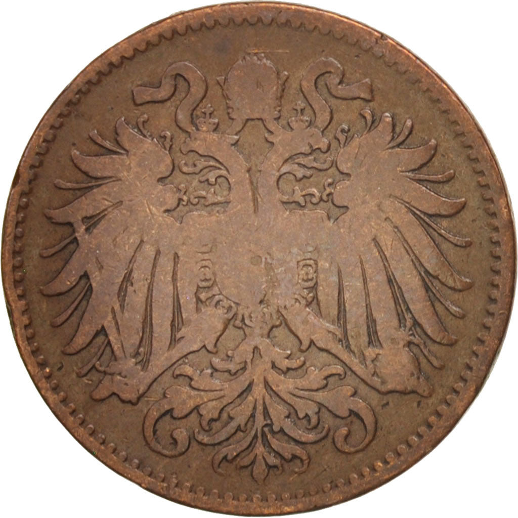 Monnaie, Autriche, Franz Joseph I, 2 Heller, 1894, TB, Bronze, KM:2801