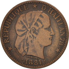 Haïti, Centime, 1881, TB, Bronze, KM:42