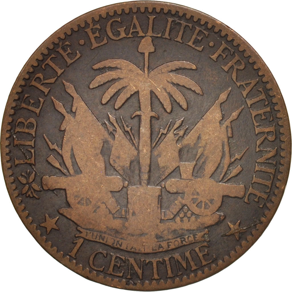 Haïti, Centime, 1881, TB, Bronze, KM:42