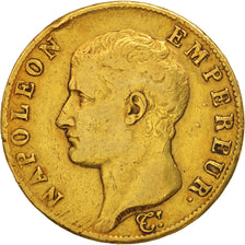 Moneta, Francia, Napoléon I, 40 Francs, 1806, Torino, MB+, Oro, KM:675.5