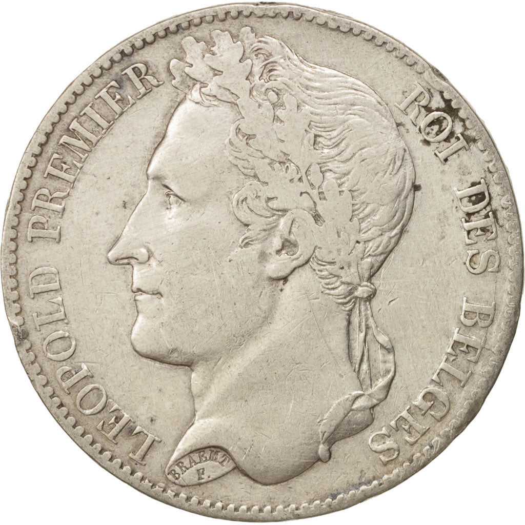 Coin, Belgium, Leopold I, 5 Francs, 5 Frank, 1849, VF(30-35), Silver, KM:3.2