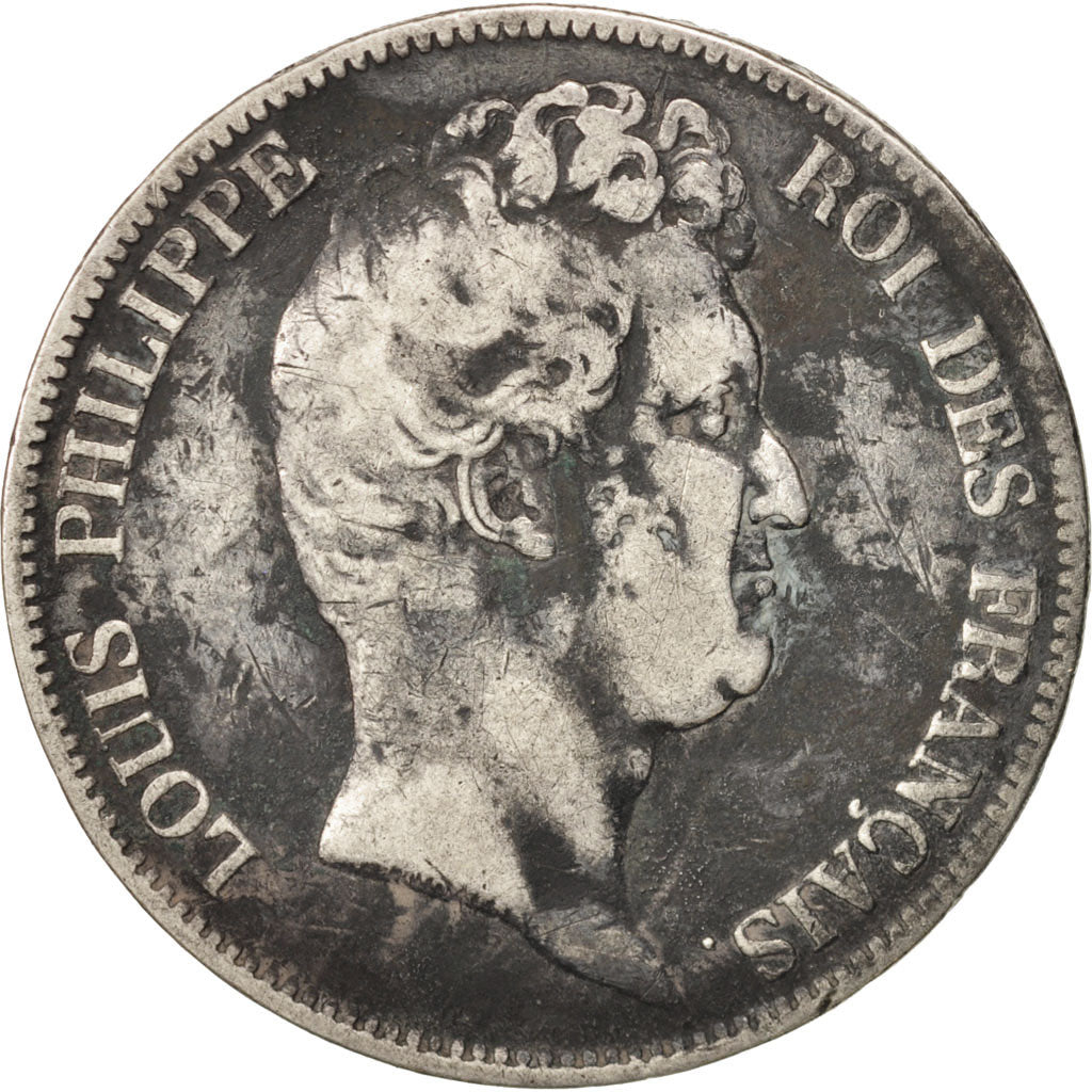 Coin, France, Louis-Philippe, 5 Francs, 1830, Paris, VF(20-25), Silver