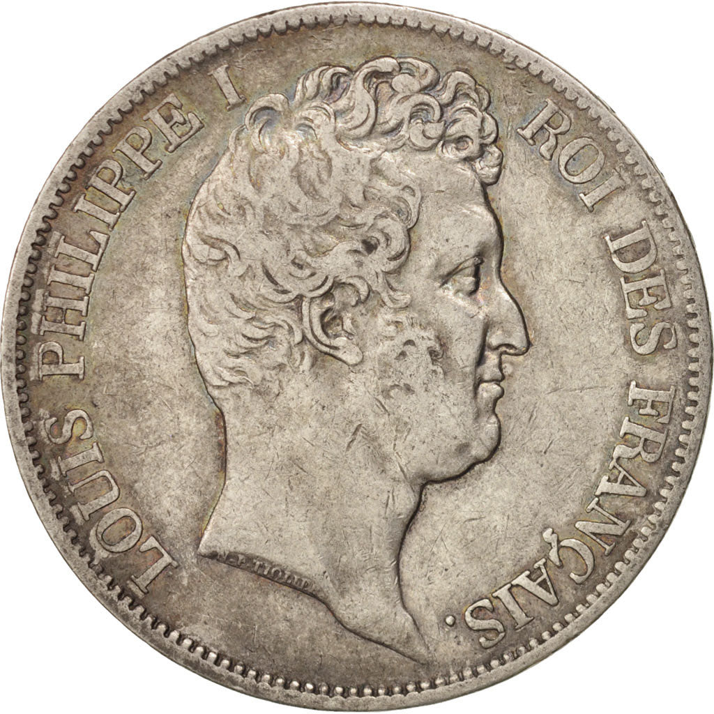 Coin, France, Louis-Philippe, 5 Francs, 1831, Rouen, VF(30-35), Silver, KM:735.2