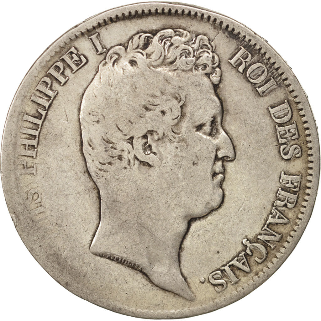 Coin, France, Louis-Philippe, 5 Francs, 1831, Marseille, VF(20-25), Silver