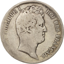 Coin, France, Louis-Philippe, 5 Francs, 1831, Marseille, VF(20-25), Silver