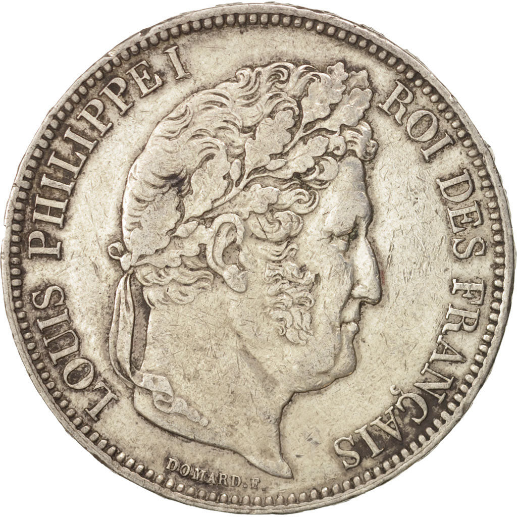 France, Louis-Philippe, 5 Francs, 1838, Marseille, EF(40-45), Silver, KM:749.10