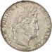 Moneta, Francia, Louis-Philippe, 5 Francs, 1845, Lille, BB+, Argento, KM:749.13