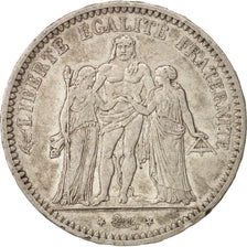 France, Hercule, 5 Francs, 1848, Paris, AU(50-53), Silver, KM:756.1, Gadoury:683