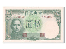 China, 5 Yüan, 1942, KM #244b, UNC(64), 7L733192