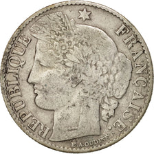 France, Cérès, 50 Centimes, 1887, Paris, VF(30-35), Silver, KM:834.1