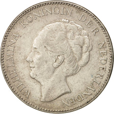 Niederlande, Wilhelmina I, Gulden, 1931, SS, Silber, KM:161.1