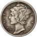 United States, Mercury Dime, Dime, 1917, U.S. Mint, Philadelphia, AU(50-53)