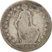 Suiza, 1/2 Franc, 1879, Bern, BC, Plata, KM:23