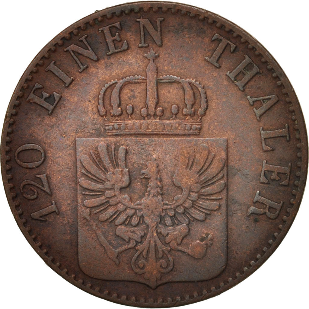 Coin, German States, PRUSSIA, Friedrich Wilhelm IV, 3 Pfennig, 1855, EF(40-45)