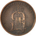 Moneta, Szwecja, Oscar II, 2 Öre, 1875, EF(40-45), Bronze, KM:735