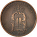 Moneta, Svezia, Oscar II, 2 Öre, 1875, BB, Bronzo, KM:735
