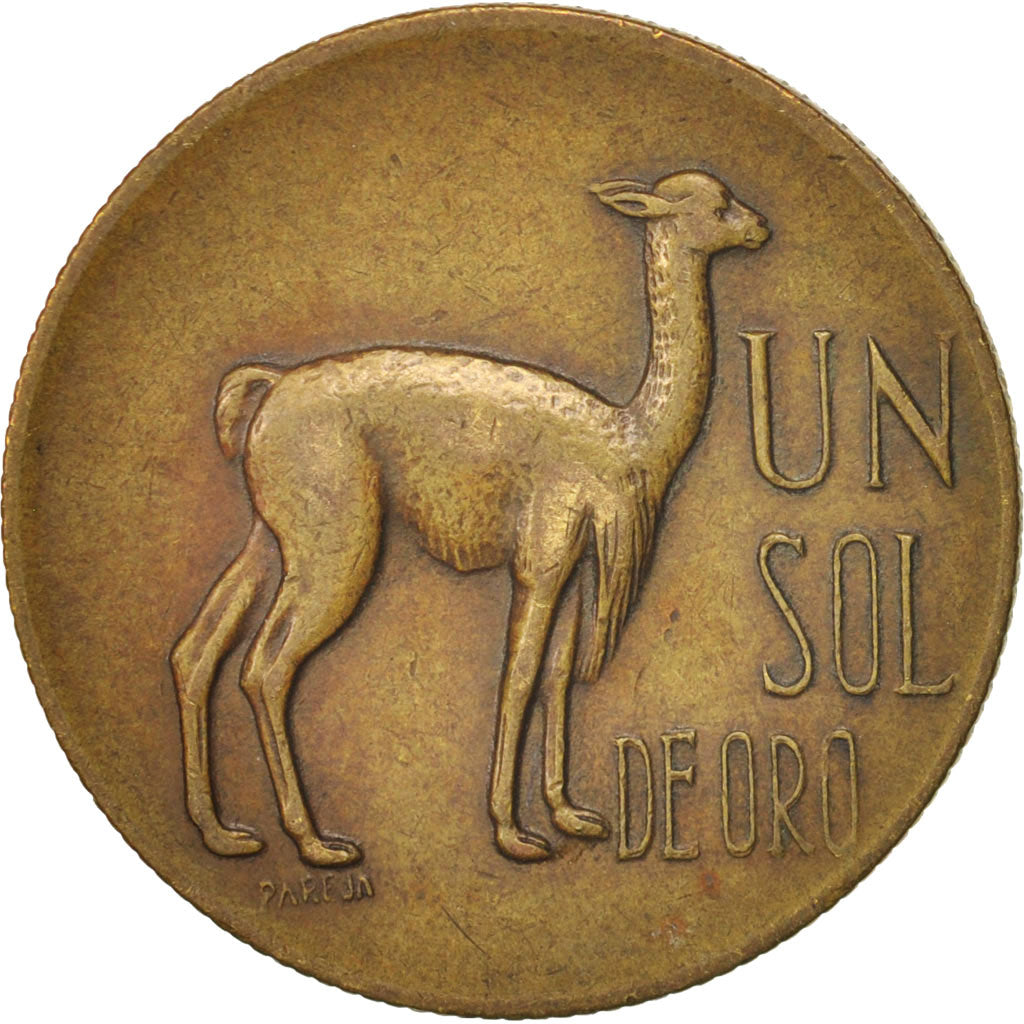 Peru, Sol, 1968, Lima, AU(50-53), Brass, KM:248