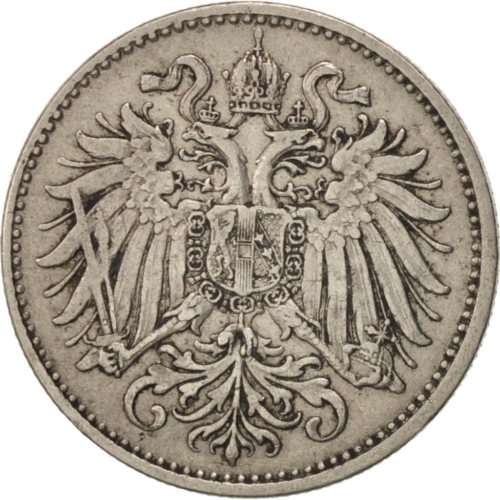 Austria, Franz Joseph I, 10 Heller, 1894, AU(50-53), Nickel, KM:2802